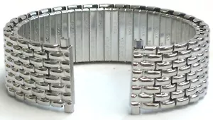 18-22 mm Speidel Edelstahl silberfarbenes Twist-o-Flex Stretch Uhrenarmband. - Bild 1 von 10
