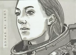 Rittenhouse Lost in Space 2019 temporada 1 Nick Gribbon boceto a color autógrafo - Imagen 1 de 2