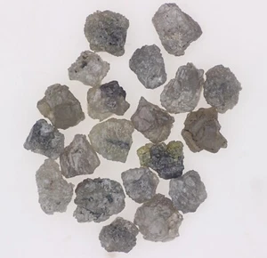 10 Pcs Loose Raw Uncut Rough Silver Natural Diamonds Lot - Picture 1 of 3