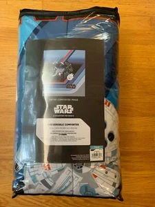 Star Wars Racing Stripe Reversible Microfiber Comforter, Twin, New with Tags - Picture 1 of 5
