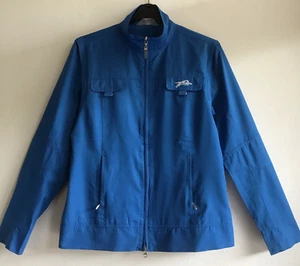 Callaway Golf Top Waterproof Windbreaker Blue Full Zip Jacket Long Sleeve Size M - Picture 1 of 10