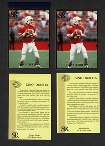 Sports Report Vol 1,#2 1992, Gino Torretta de Miami gran tamaño prueba y edición de revista - Imagen 1 de 1