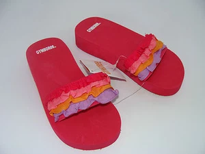 Gymboree Pretty Posies Girls Flip Flops Sandals Size 11-12 NEW - Picture 1 of 2
