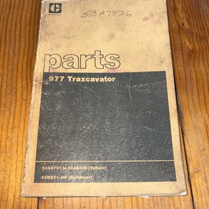CAT Caterpillar 977 PARTS MANUAL BOOK TRAXCAVATOR TRACK LOADER, 43D 53A4797-8886 - Picture 1 of 7