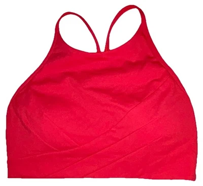 Sutiã novo com etiquetas❤️lululemon❤️tamanho 8❤️flow y wrap frontal gola alta❤️autêntico❤️vermelho verdadeiro❤️ - Imagem 1 de 4