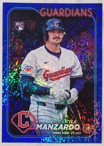 KYLE MANZARDO RC/999 2024 Topps Actualización Debut Novato #US337 BLUE HOLO FOIL - Imagen 1 de 3