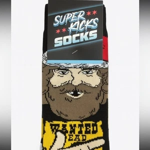 NUEVO CON ETIQUETAS Camisetas de Lucha Profesional Mick Foley Navidad Saint Mick Calcetines - Imagen 1 de 6