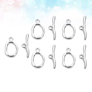 Juego de 5 hebillas para hacer hebillas de joyería conector de cadena cierres de collar - Imagen 1 de 11