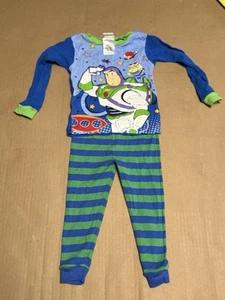 Toy Story Buzz Lightyear Pyjama Set 3T Schlaf eng gestreift Hose - Bild 1 von 11