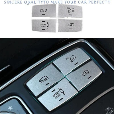 Botón de ajuste de suspensión de aleación plateada para Mercedes-Benz GL ML 2012-16 Foto 1 de 4