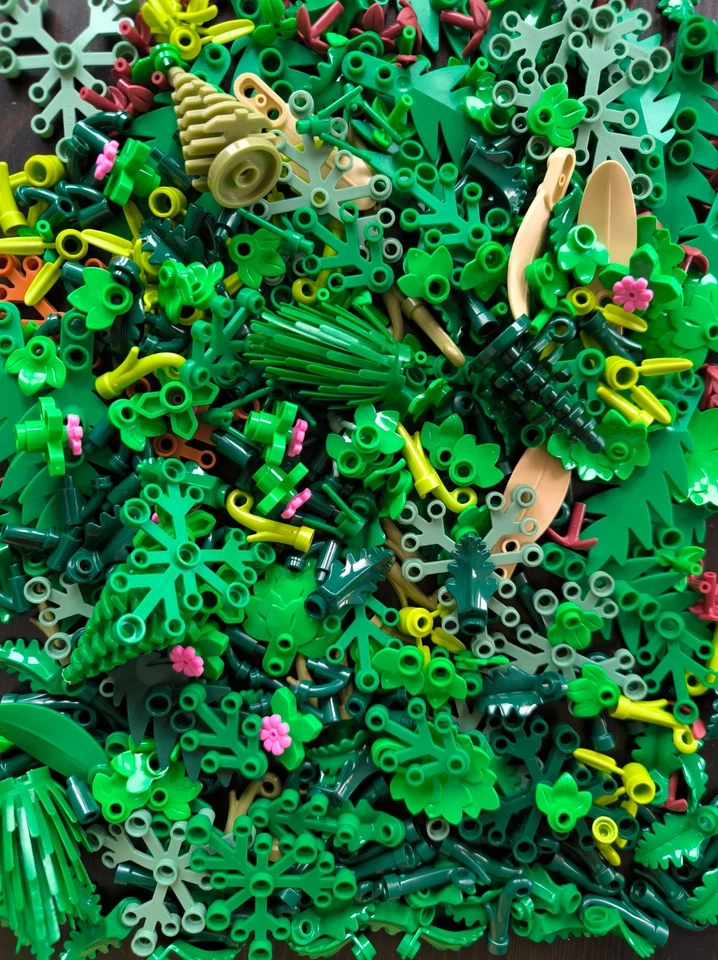 LEGO Pflanzen Mix, 25x Bäume, Blätter, Grünzeug - Bild 1 von 2
