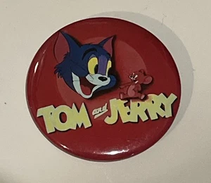 2-1/2” TOM AND JERRY MGM/Hanna-Barbera Cartoon Pin Badge Button - NEAR MINT! - Picture 1 of 4