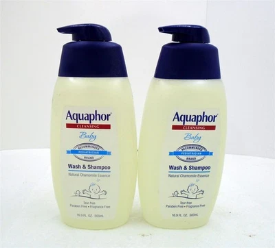 Aquaphor Baby Wash & Shampoo 16.9 Onzas Líquidas Lote de 2 Foto 1 de 2