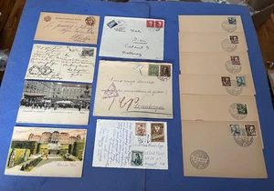 LOTE x13 AUSTRIA! POSTALES DE 1900 + CUBIERTAS! CENSOR DE LA PRIMERA GUERRA MUNDIAL + DUES + RUEDA DE LA FORTUNA RPPC+ - Imagen 1 de 2