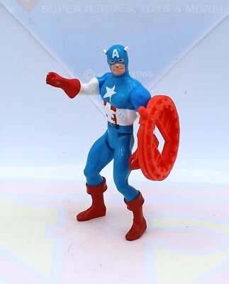 Mattel Secret Wars  Captain America Vintage 1984 Action Figure w/Original Shield - Image 1 of 4