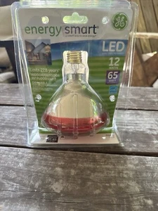 GE Energy Smart LED Flood 12 Watt Par38 Lasts 22.8 Years - RED Christmas - Picture 1 of 7
