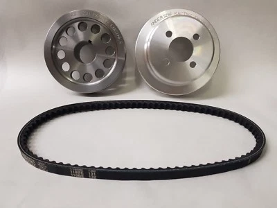 KIT DE POLEA DE ALEACIÓN FORD PINTO BOMBA DE AGUA Y MANIVELA DE ACERO Foto 1 de 4