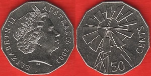 Australia 50 cents 2002 km#602 "Year of the Outback" UNC - Picture 1 of 1