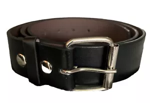 Cinturón de cuero negro talla adulto Nayt - Imagen 1 de 1