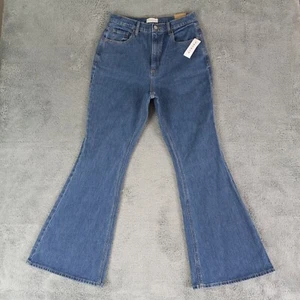 Pacsun Jeans Women 29 Blue High Rise Flare Stretch Figure Hugging Hippie Boho - Picture 1 of 15