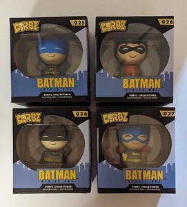 Vinilo Sugar Dorbz Batman Serie Uno 4 Figuras Vinilo, Batman (2), Robin, Batgirl - Imagen 1 de 6