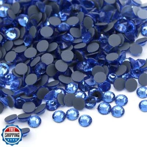 Hotfix Rhinestones Flatback Glass Rhinestone 288PCS SS30 5.8-6.2MM Round Gems - Picture 1 of 5