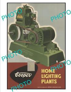 OLD POSTCARD SIZE SUNBEAM COOPER ENGINES ADVERTISING POSTER c1950s 2