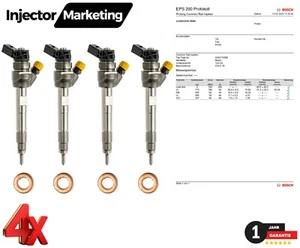4X 0445110382 Injektor BOSCH 13537810702 0445110478 F10 F20 0986435207 - Bild 1 von 14