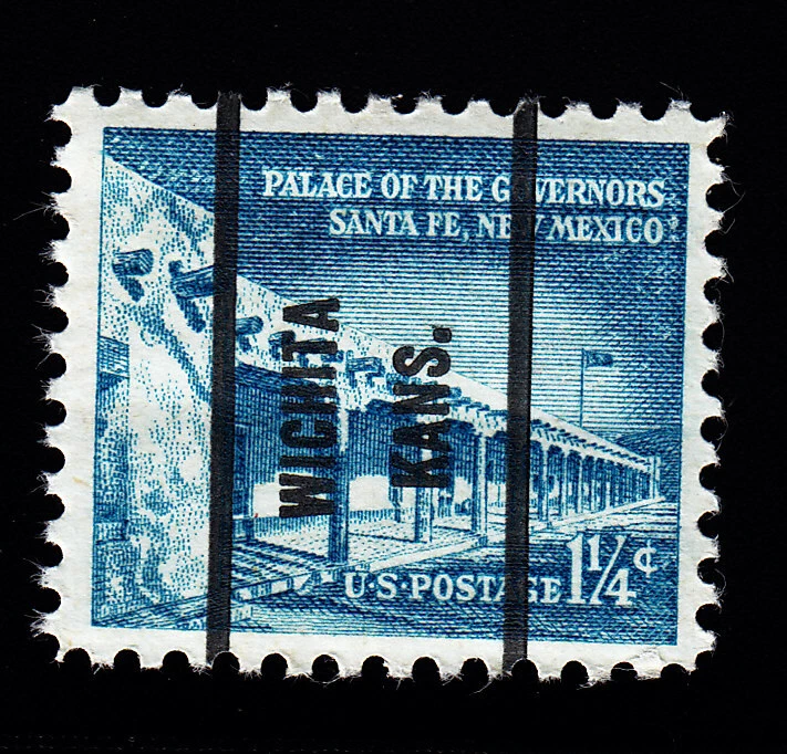 1031A Palace of the Governors 1 ¼ c Bur Precancel “Wichita Kans.” PSS-71 MNH OG - Image 1 of 1