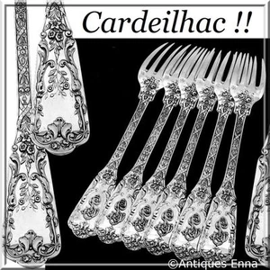 Cardeilhac French Sterling Silver Dinner Forks Set 6 Pc Neoclassical - Picture 1 of 9