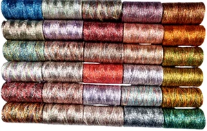 30 Metallic Embroidery Spools, 30 different Colours, High Quality, Wholesale - Picture 1 of 3