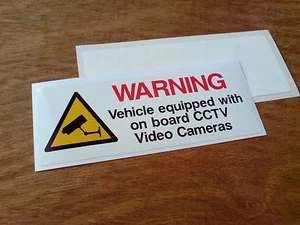 Dash Cam Sticker / Decal CCTV Recording Internal Window Fit 1 x  130mm - Picture 1 of 1