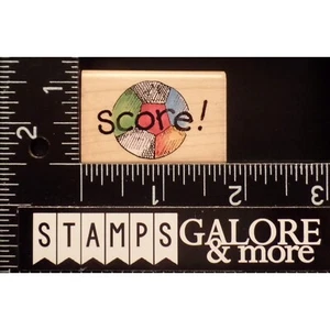 Penny Black Rubber Stamps 2461D SOCCER BALL SCORE SPORTS #T37 - Picture 1 of 2