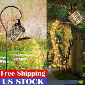 Solar Watering Can Lights Waterproof Hanging LED String Lights Outdoor Garden US - Picture 1 of 15