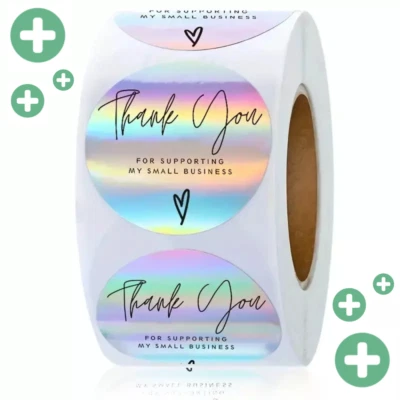 💥10PCS Thank You For Supporting My Business Decals Seals Labels Craft Stickers! - Image 1 of 4
