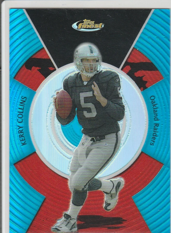 Kerry Collins Raiders 2005 Topps Finest Blue Refractor 209/299 - Image 1 of 1