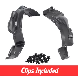 Left & Right Side Fender Liner Set w/ Clips For 2004-2007 Mitsubishi Lancer - Picture 1 of 3