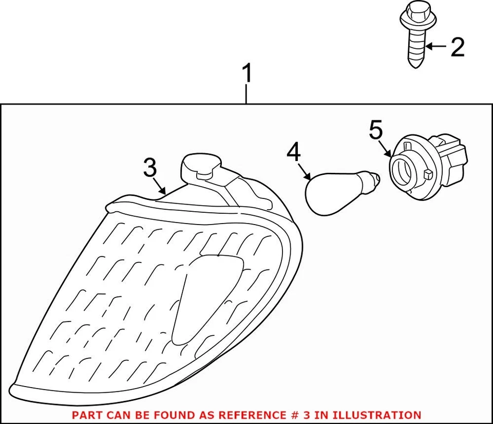 Carcasa de luz de señal de giro original OEM para Toyota 8152160370 Foto 1 de 1