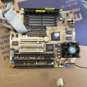 FIC VA-503+ AT Motherboard with AMD K6-2/400 CPU and 256 PC133 RAM works - Picture 1 of 18