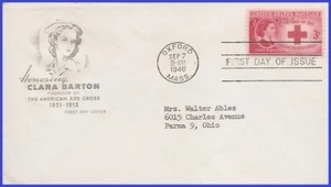 USA4 # 967 ADDR HOUSE OF FARNAM FDC   Clara Barton - Picture 1 of 1