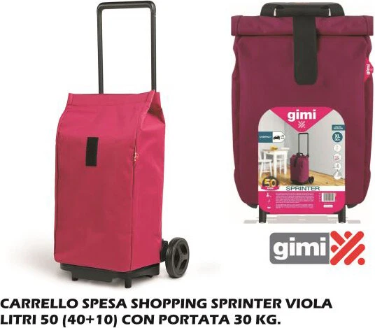 GIMI Carrello Spesa Sprinter Viola GM025820 - Immagine 1 di 1