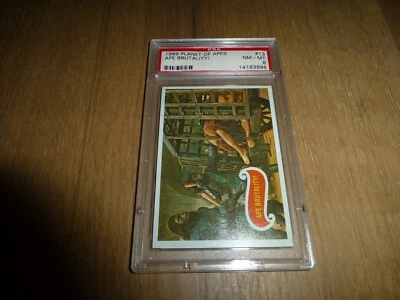 1969 Topps Planet of the Apes #13 Ape Brutality! PSA 8 NM-MT - Image 1 of 2
