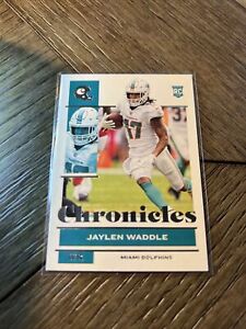 Jaylen Waddle RC 2021 Panini Chronicles Rookie Card #76 Base | Miami Dolphins