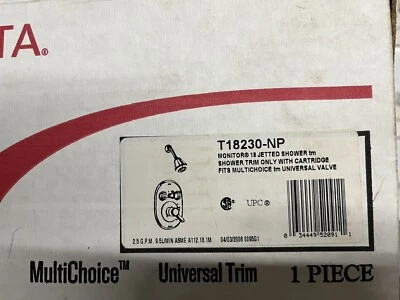 DELTA JETTED MONITOR DUCHA MOLDURA T18230-NP NÍQUEL/LATÓN (T18240/T18230/T18255) Foto 1 de 4