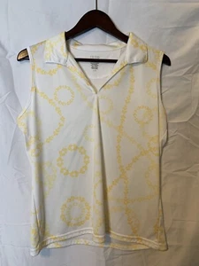 IZOD Damen Golf Classix Cool FX Shirt ärmellos mit Kragen V-Ausschnitt (W111) - Bild 1 von 8