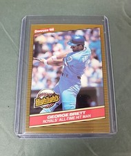 1986 Donruss Highlights #3 George Brett Kansas City Royals Mint Condition.