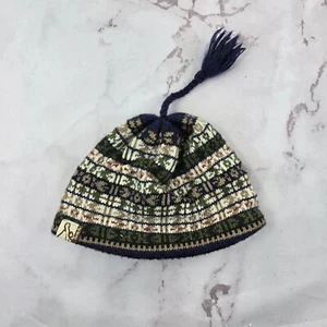 Gorro Turtlefur Gorra Tejida Lana Azul Verde Invierno Forrado Vellón Isla Justa Pom - Imagen 1 de 8