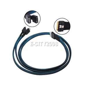 SFF-8654 8i to SFF-8611 4ix2 Converters Cable for Smooth Device Integration - Picture 1 of 14