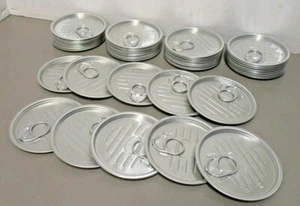 Paquete de 50 83 mm tapa enlatada fácil de abrir placa redonda apertura completa - Imagen 1 de 10