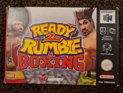 Ready 2 Rumble N64 -PAL-Complete-manual/registration card/Midway poster - Image 1 of 4